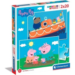 PUZZLE DOBLE PEPPA PIG 2X20...